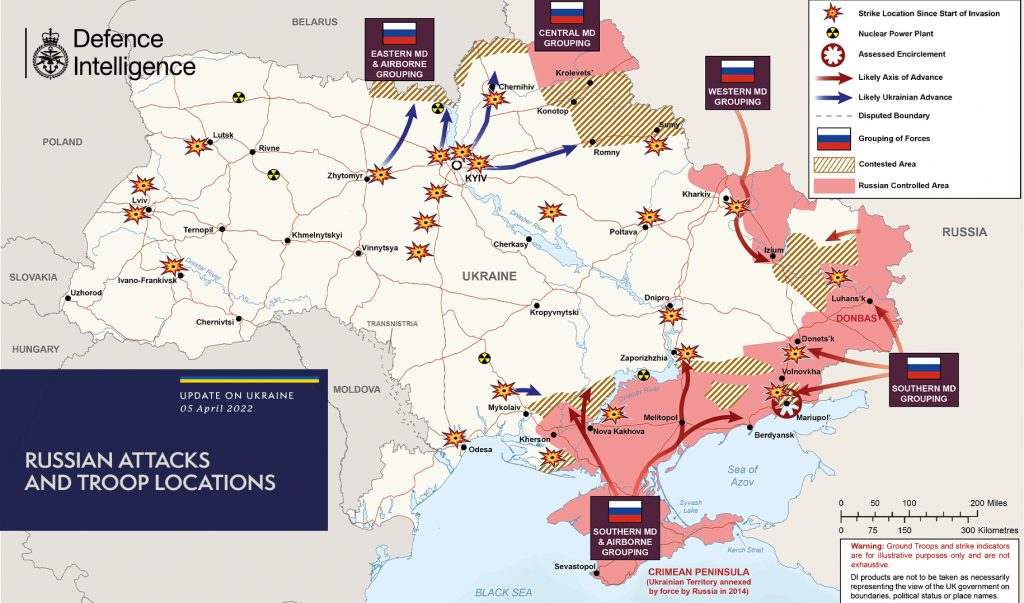 Russia Ukraine War UK Defense 20220405